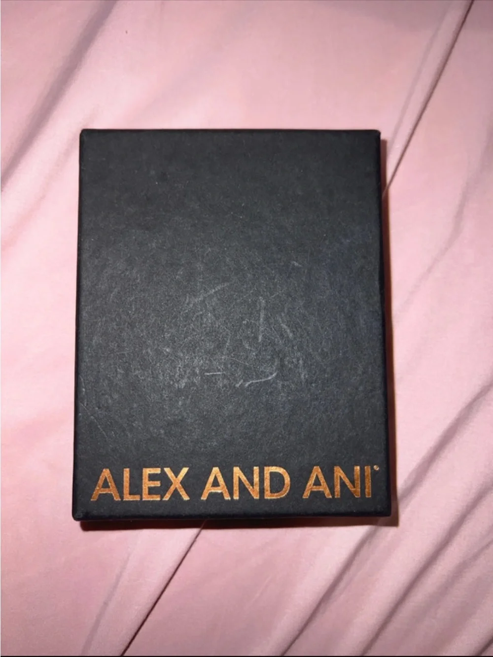 Alex and Ani Silver and Gold Floral Charm Bangle